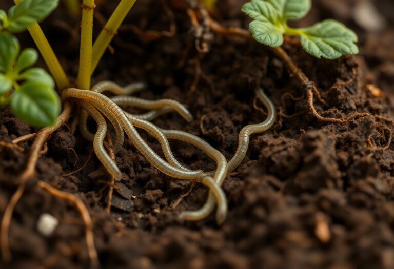 How do beneficial nematodes work as a natural solution for soil pests?