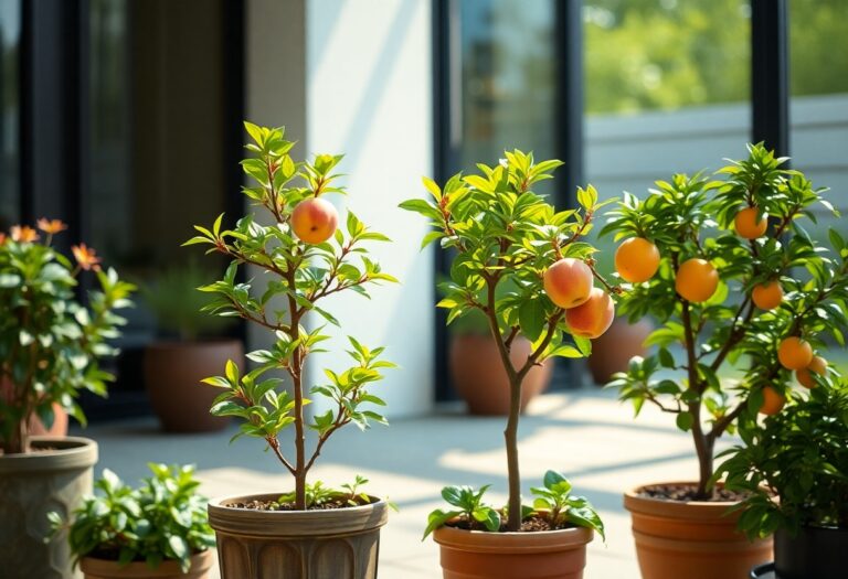 What are the best dwarf fruit trees to grow in patio containers?