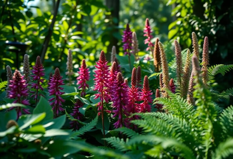 What are the best flowers to grow in shady areas to brighten dark corners?