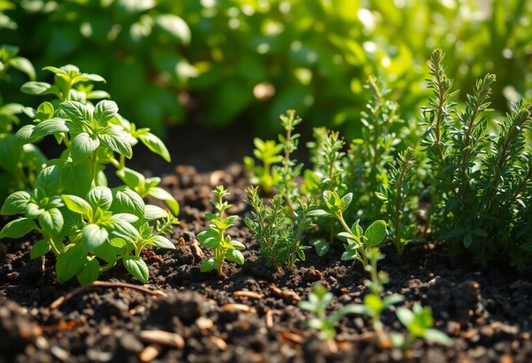 How can organic compost boost growth and flavor in my herb garden?