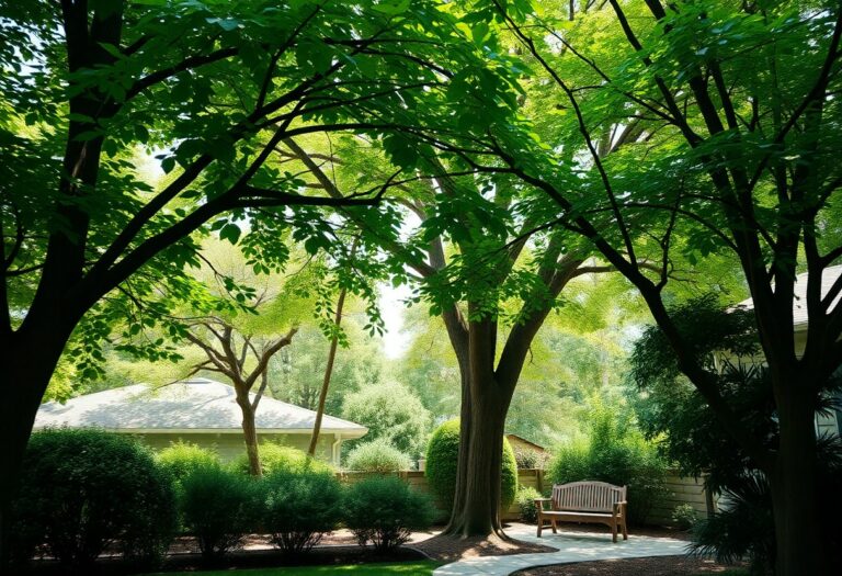 What should I consider when choosing the right trees for shade and privacy?