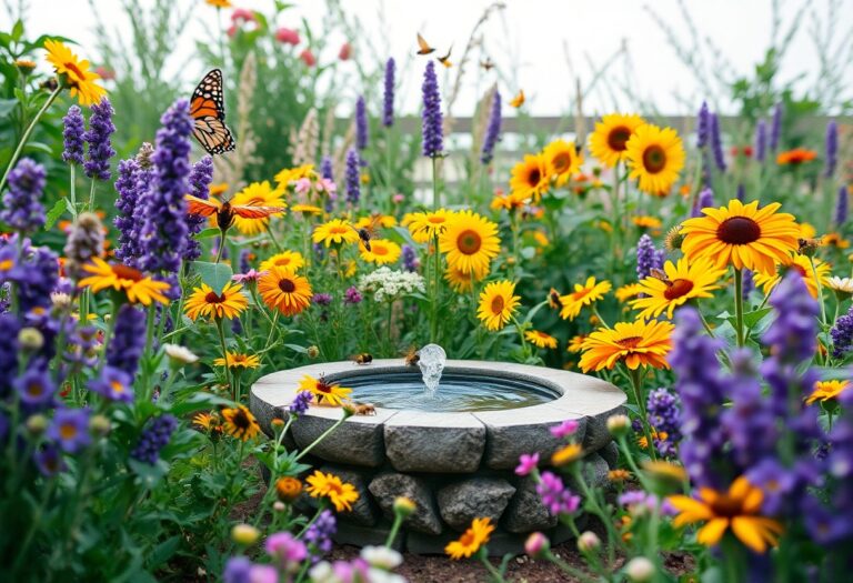 How can I design a garden that is pollinator-friendly?