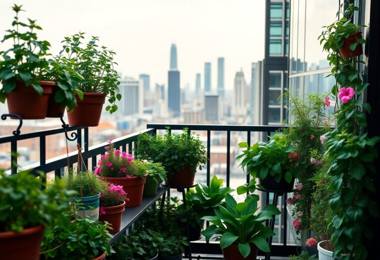 What are some effective balcony gardening ideas for urban dwellers?