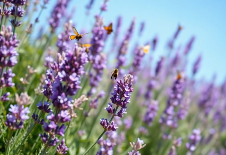 How do I grow lavender effectively for both fragrance and attracting pollinators?