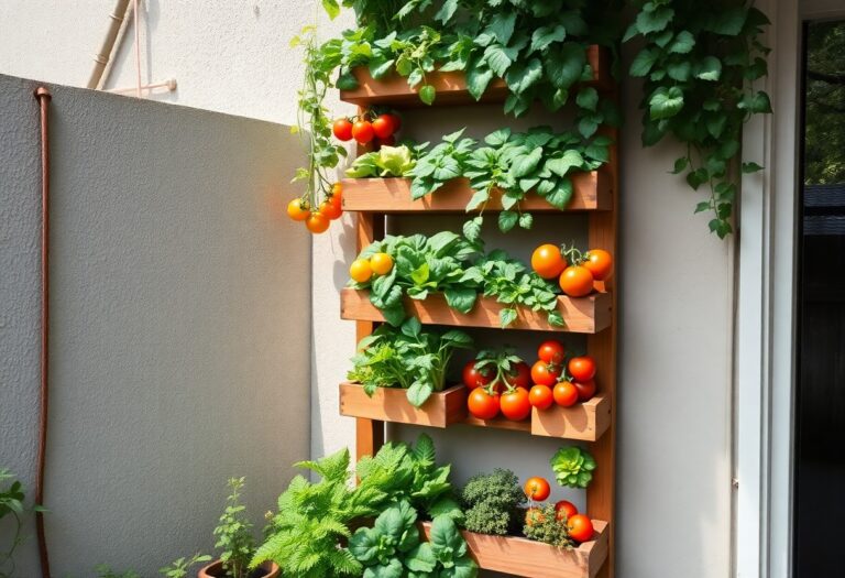 What are some effective vertical vegetable gardening ideas for maximizing space?