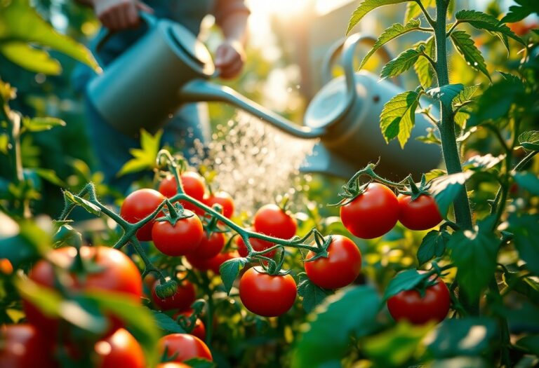 How often should I water tomato plants to ensure optimal growth?