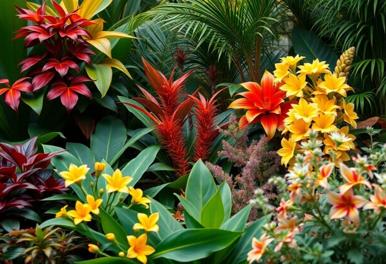 How do I integrate seasonal changes into my tropical garden design for year‑round beauty?