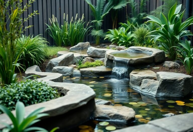 How can I retrofit an existing garden space to include a successful water feature?