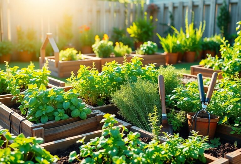 How do I start a dedicated herb garden for culinary use in my backyard?